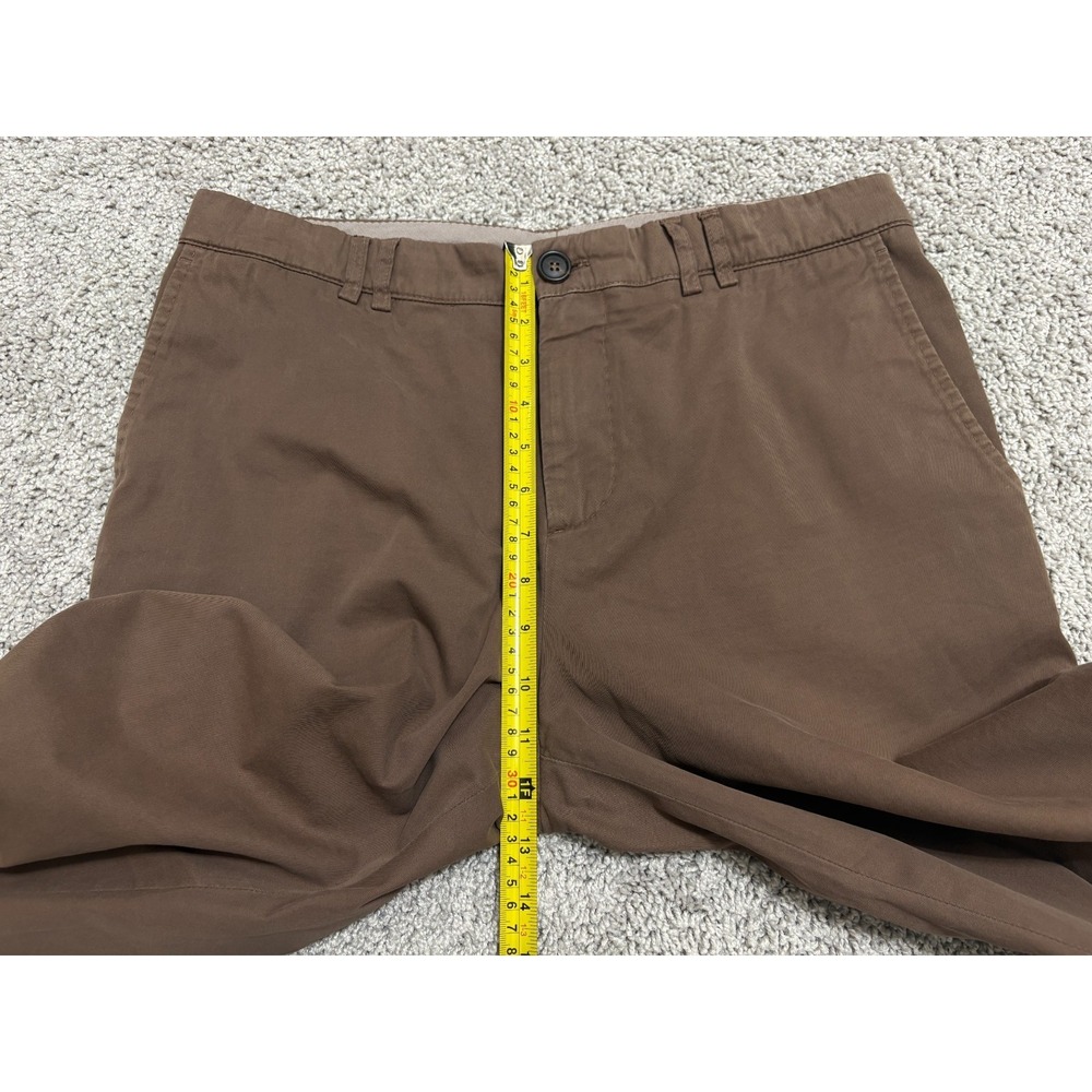 Brunello Cucinelli Chino Pants Trousers Stretch Brown Italy Mens Sz 50 (~33x30) - Picture 15 of 16